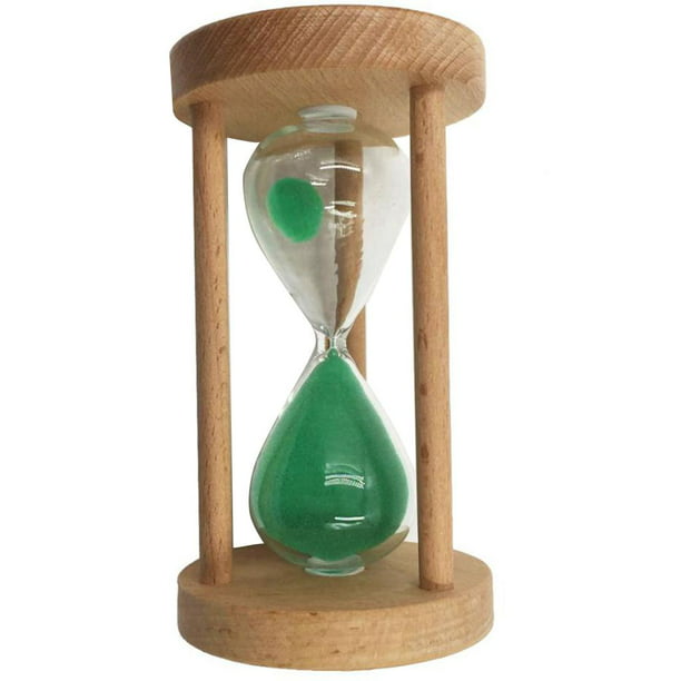 JLWM Reloj de arena con temporizador de arena de doble protección para  niños, reloj de arena de colores temporizadores de vidrio de arena para el