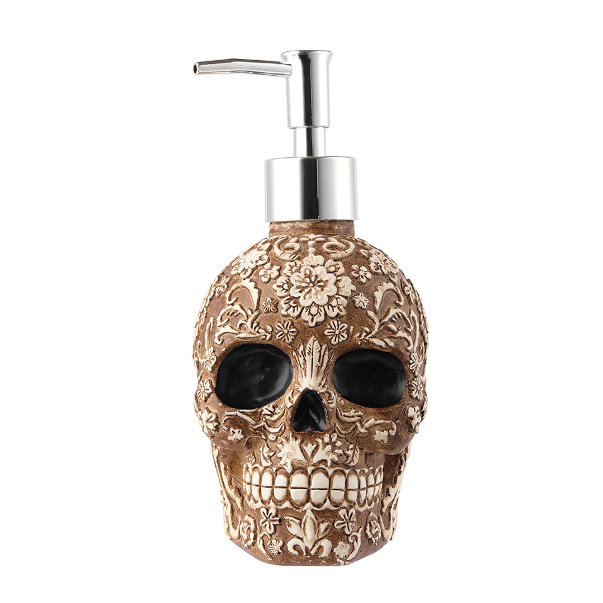 Dispensador de jabón de calavera con bomba a prueba de óxido, botella de  loción de mano líquida recargable para baño, dormitorio y cocina.