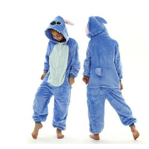 Niños Niños Pijamas Invierno Franela Ropa de dormir cálida Niños Niñas  Animal Onesies Monos (Tamaño S)