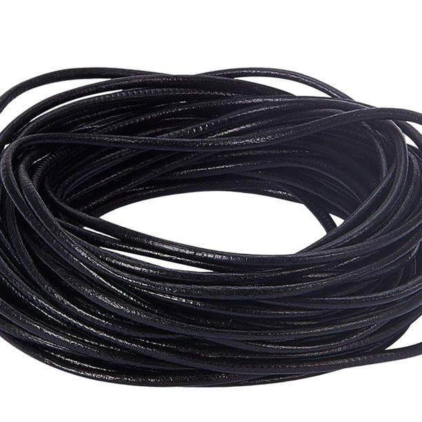 Cuerda negra, envoltura de cadena artesanal de alambre, cuerda de de cuero  PU de 32, DIY para , colgantes, fabricación de , 2mm 2 mm Macarena Collar  Cuerda