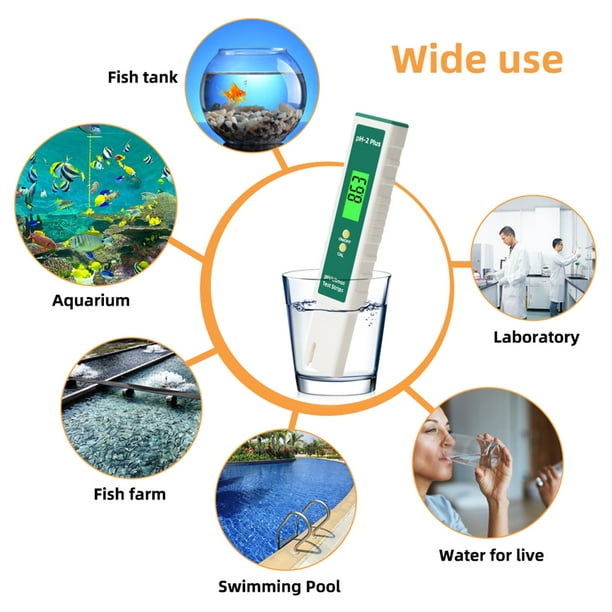 Medidor de PH Alta sensibilidad de prueba de agua potable precisa Probador  de PH digital Hogar Beber Sunnimix Medidor de prueba