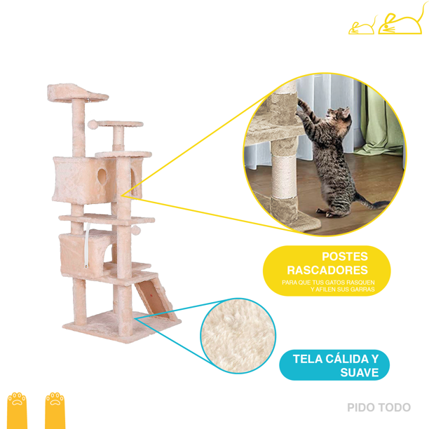 Disfruta de la escalera rascador para gatos de PEDY 