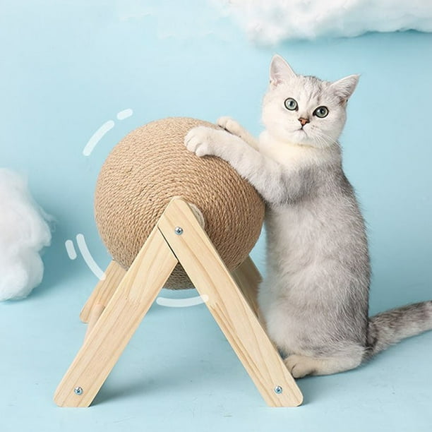 Pelota de Rascar para Gatos Juguete con Cuerda Sisal Rascador Resistente