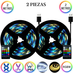 Tira de luces led para TV 2 PIEZAS Multicolor USB Blanco Frío/Cálido con control remoto RGBW 2M. DOSYU DY-PL05