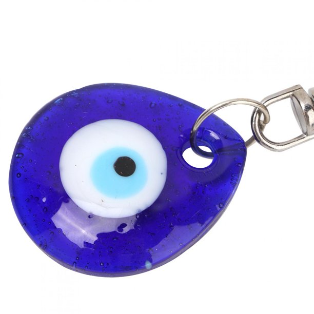 KESYOO Llavero de ojos azules amuletos de protección y buena suerte zapatos  de caballo de mal de ojo herradura decoración niños llaveros para mochilas