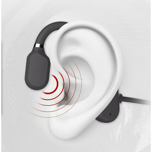 Auriculares inalámbricos de conducción ósea Auriculares deportivos con oreja  abierta Bluetooth a pru Adepaton HMJM247-1