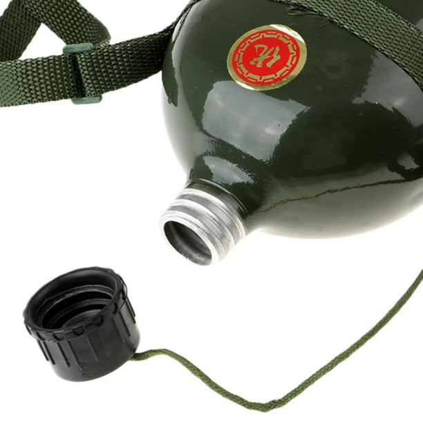 Botella de agua militar de 2L, cantimplora portátil de PVC de gran