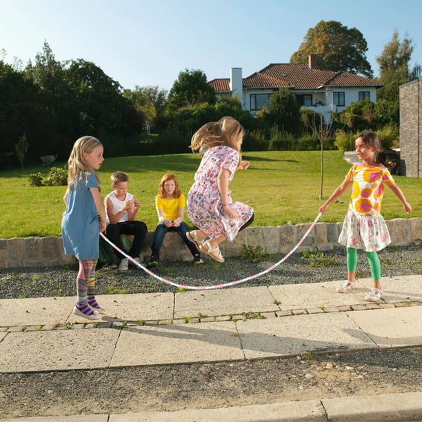  YongnKids Cuerda de saltar – Paquete de 2 cuerdas de saltar de  longitud ajustable con cuentas suaves segmentadas sin enredos para niños  adultos, mujeres y hombres para mantener el fitness, pérdida