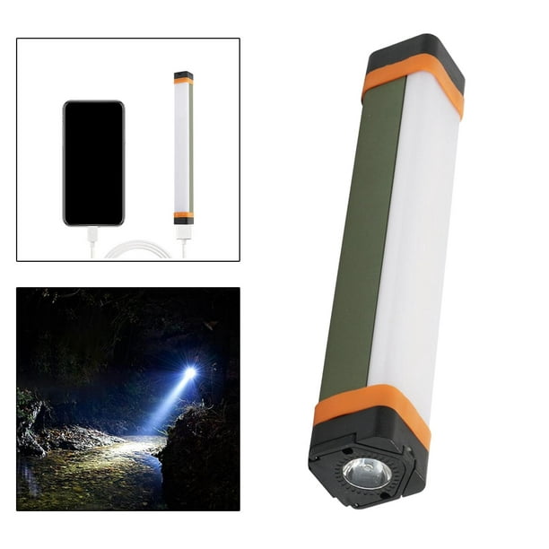 Linterna de luz de trabajo LED recargable, luz de trabajo magnética COB  portátil con puerto USB, focos impermeables, luz mecánica para camping
