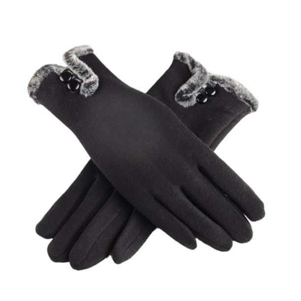 1 par de guantes de invierno para mujer, guantes táctil, guantes a