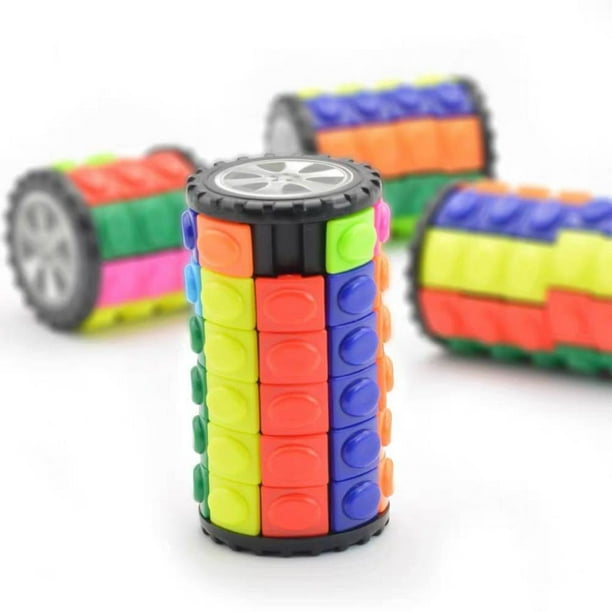 Fidget Toys Cubo Mágico 3x3 Cilíndrico