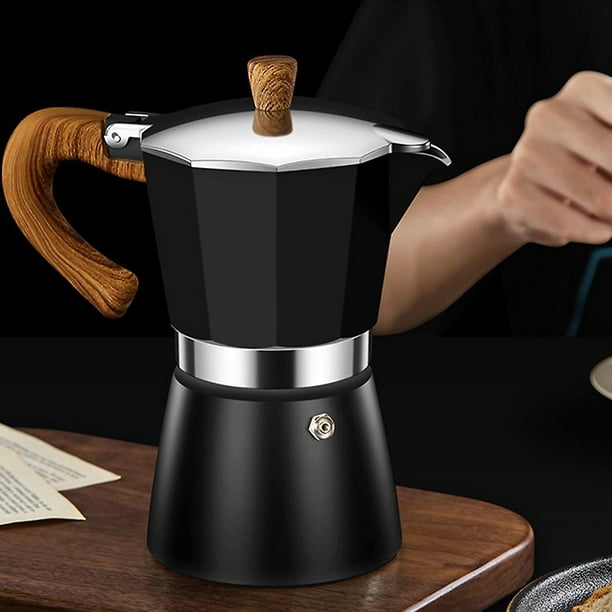 Máquina de café espresso clásica de grado alimenticio para café expreso  fuerte de gran sabor estilo italiano olla de moca de aluminio de estilo