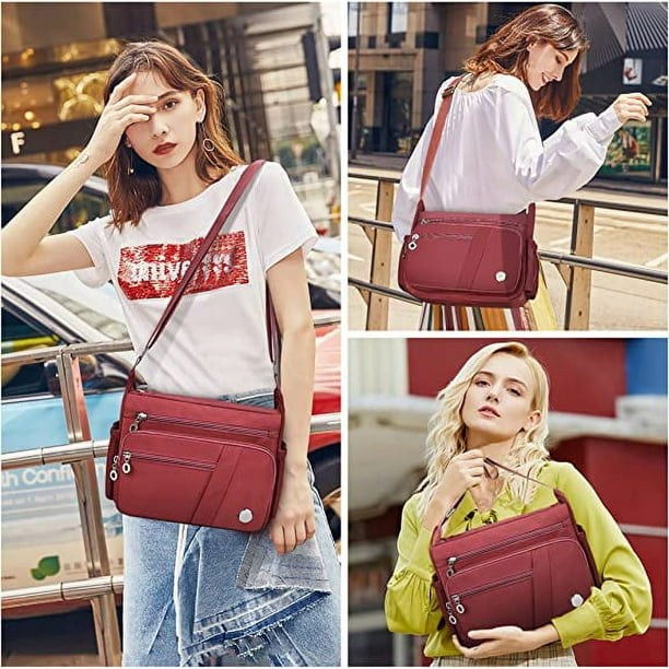 Bolso tote para portátil con cremallera, bolsos de tela para mujer, bolso  de tela con correa, bolsos cruzados de tela para el trabajo -  México