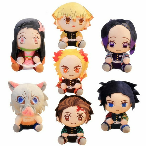 Em promoção! 20cm Anime Demon Slayer Brinquedos De Pelúcia Agatsuma Zenitsu  Nezuko Hashibira Kimetsu Geen Yaiba Recheado De Bonecos Dos Desenhos  Animados De Brincar Com Bonecas E Brinquedos