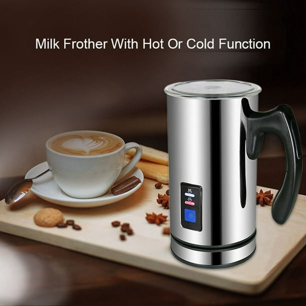 Espumador de leche eléctrico Biolomix, vaporizador de leche, calentador de  leche caliente o frío, 3 funciones para café
