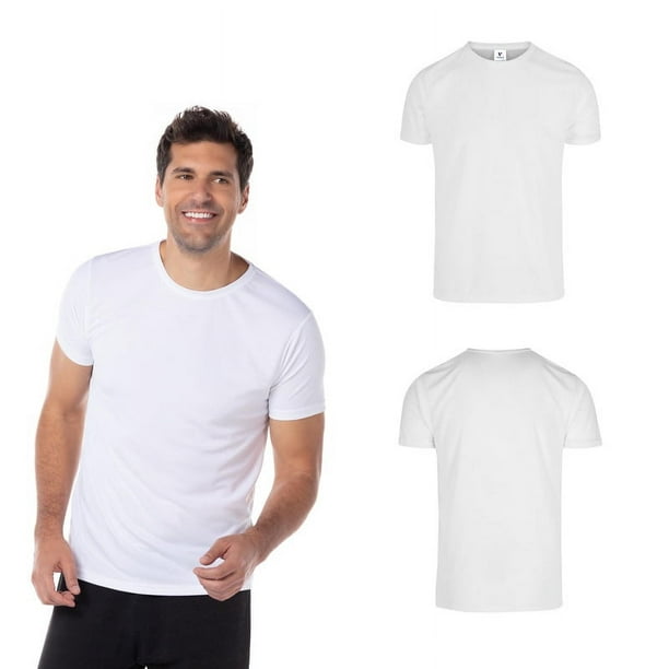 5 piezas camiseta de sublimación en blanco para mujer, camiseta básica de  poliéster blanco para sublimación de manga corta para mujer