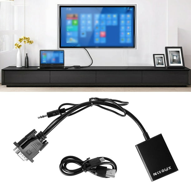  unbrand Convertidor HDMI a VGA HDMI a VGA Convertidor de video  HD Salida HDMI hasta 1080P / 1.3 : Electrónica