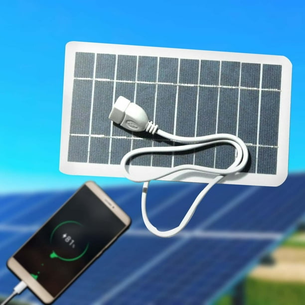 solar portátil con puerto USB 5V / 1A de panel solar