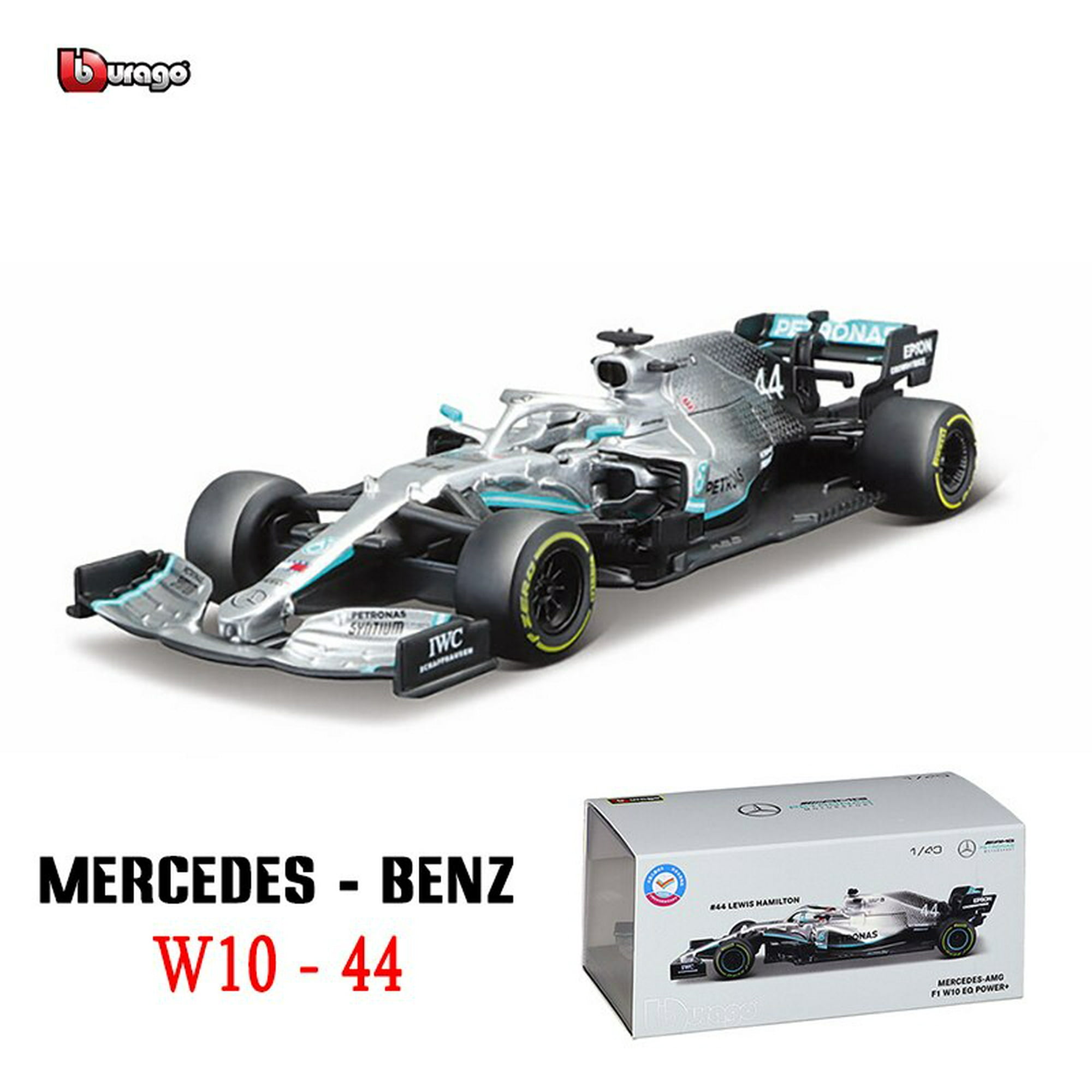 Bburago-Coche de juguete de aleación, escala 1:43, 2022 #4 Lando Norris  McLaren F1 Team MCL36 #3 Daniel Ricciardo Fivean unisex