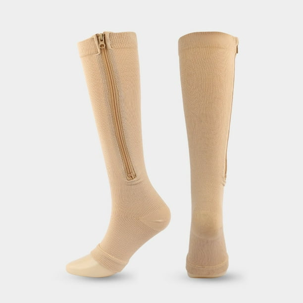 Calcetines de compresión de talla grande para hombre y mujer, medias hasta  la rodilla para deportes, BANYUO