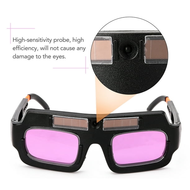Gafas de soldadura oscurecimiento automático, gafas de soldadura con  energía solar, ajustables, ligeras, gafas de soldadura antiflog  antideslumbrantes