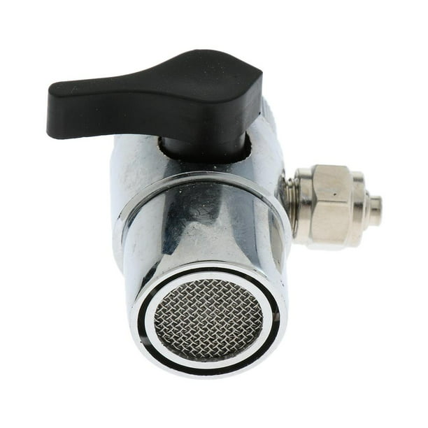 Válvula 2-vías Adaptador para grifo agua Filtro de encimera 20mm