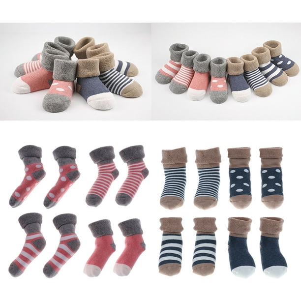  XYXINS 5 pares de calcetines de bebé recién nacidos para niñas  de punto acanalado de malla de verano delgados calcetines de bebé de  algodón para bebés casuales (color: rayas de niña