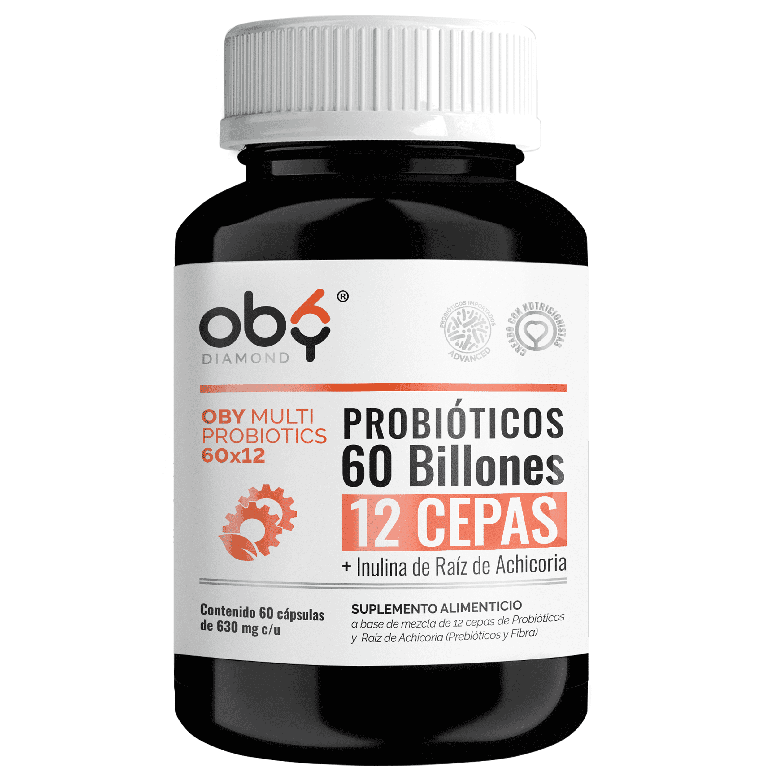 Probioticos 60 Billones De 12 Cepas + Prebioticos Con Inulina Raiz De ...