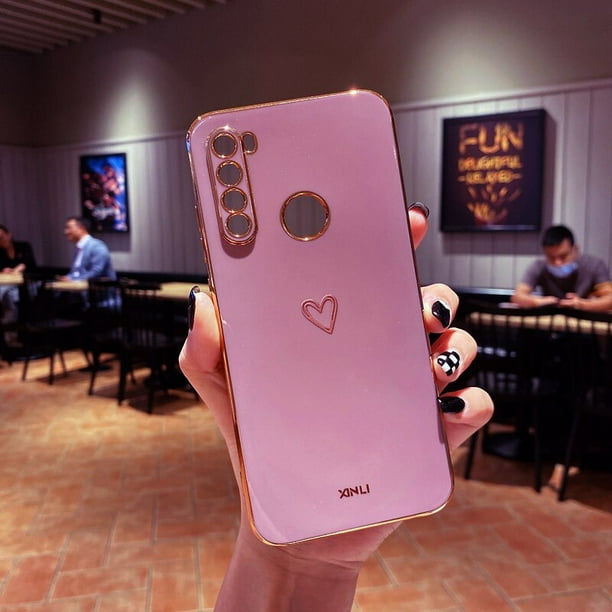 Funda Carcasa silicona alta calidad rosa Xiaomi Redmi Note 8