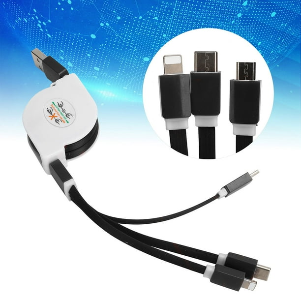 Cable de cargador múltiple, 3 en 1 USB USB Cable de cargador de teléfono  múltiple Cable USB adaptado para la perfección