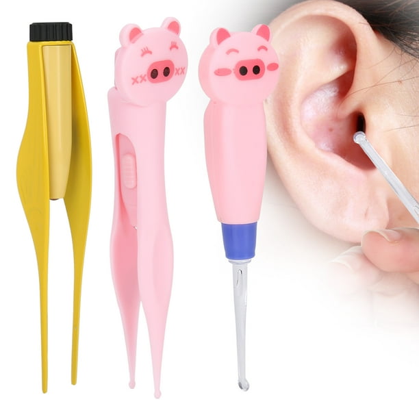 Kit de eliminación de cera del oído,limpiador de oídos,juego de cucharas  para orejas,Hermosas y compactas, fáciles de limpiar, herramientas para el