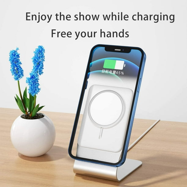 Aporia - Portavasos de coche compatible con MagSafe para iPhone +12 |  Cargador de montaje de carga rápida de 15 W con brazo ajustable extensible  con