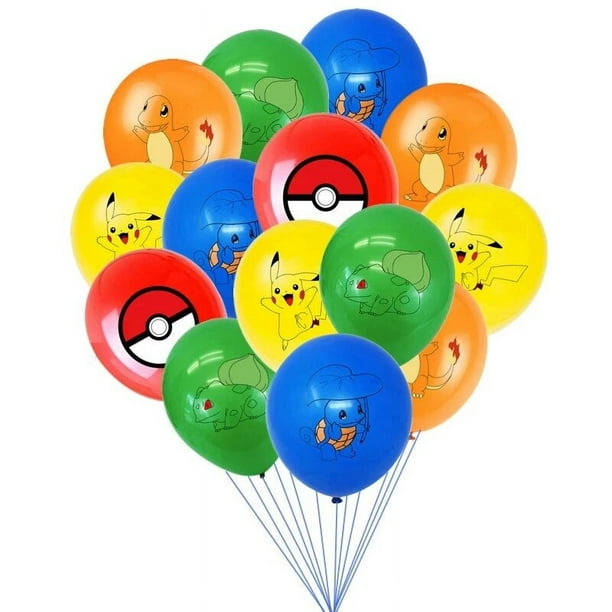 Suministros de decoración para fiesta de cumpleaños de Pokemon, decoración  de globos de Pikachu, vaj Tesoro Cultural