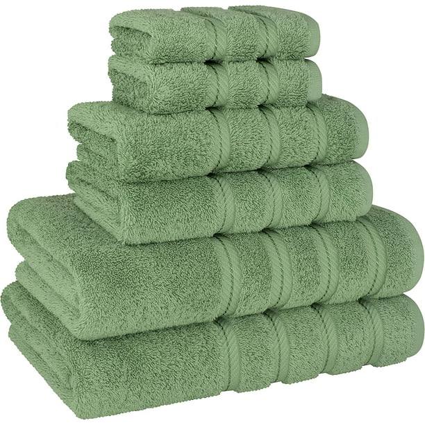 Juego de toallas de baño de lujo, 2 toallas de baño grandes, 2 toallas de  mano, 2 paños de baño. Toallas de baño de algodón suave de calidad de  hotel