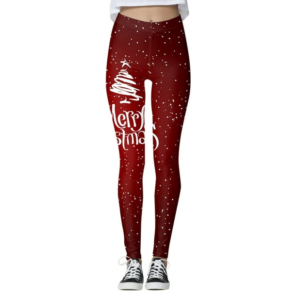 Gibobby Mallas Termicas Pantalones estampados navideños personalizados para  mujer, mallas ajustadas personalizadas para mallas para correr, mallas  navideñas de muñeco de nieve (Vino, S)