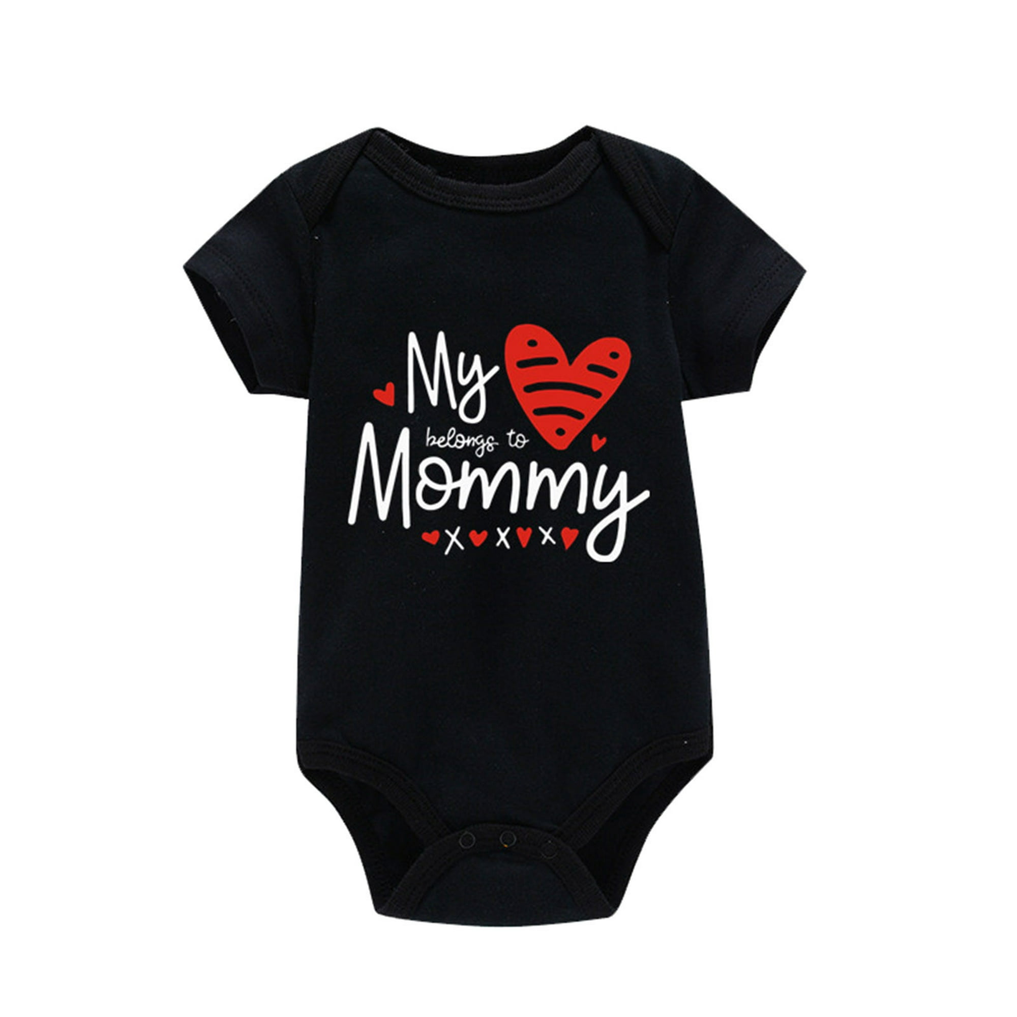 Gibobby Mamelucos para bebe niño polar de manga corta con estampado de  letras Unisex para bebé recién nacido, ropa Bosyduit(Negro, 3-6 Meses)