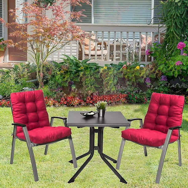  LLLD 2 cojines grandes para silla mecedora, cojines para silla  mecedora, cojín para silla de patio (no incluye sillas) (color rojo,  tamaño: 65.0 x 19.7 x 3.9 in) : Patio, Césped y Jardín