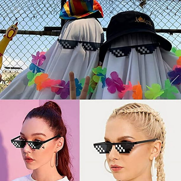 Comprar Gafas de sol divertidas de Thug Life Pixel, disfraces originales  divertidos, gafas de sol para mujer, gafas de sol para hombre, Vinta F4D7  divertida y divertida