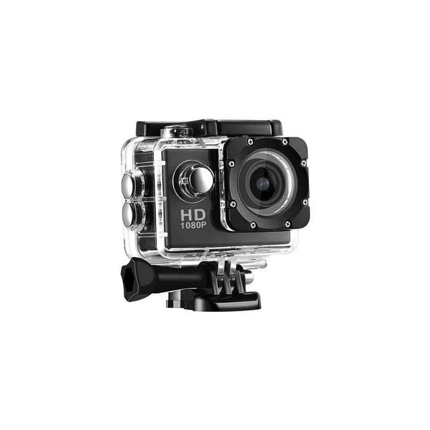Mini cámara deportiva DV, 2 pulgadas, 1080P, Full HD, pantalla LCD, cámara  de acción, impermeable, 98.4 ft, cámara DV de video con mini videocámara