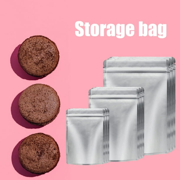  NC Bolsas de almacenamiento de plástico desechables para el  hogar, bolsa de almacenamiento de alimentos frescos para el hogar, bolsas  sellables con calor, bolsas de almacenamiento para alimentos, granos de  café