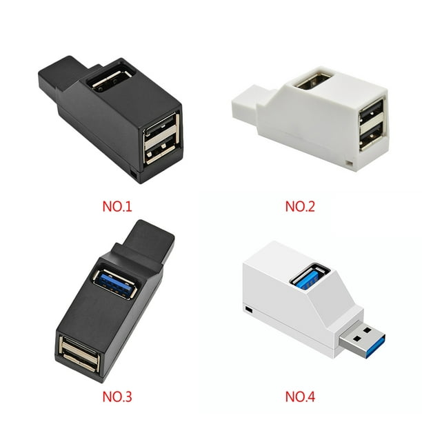 Hub USB 3.0 Splitter 3 puertos Alta Velocidad 2 en 1 Lector Tarjetas para PC