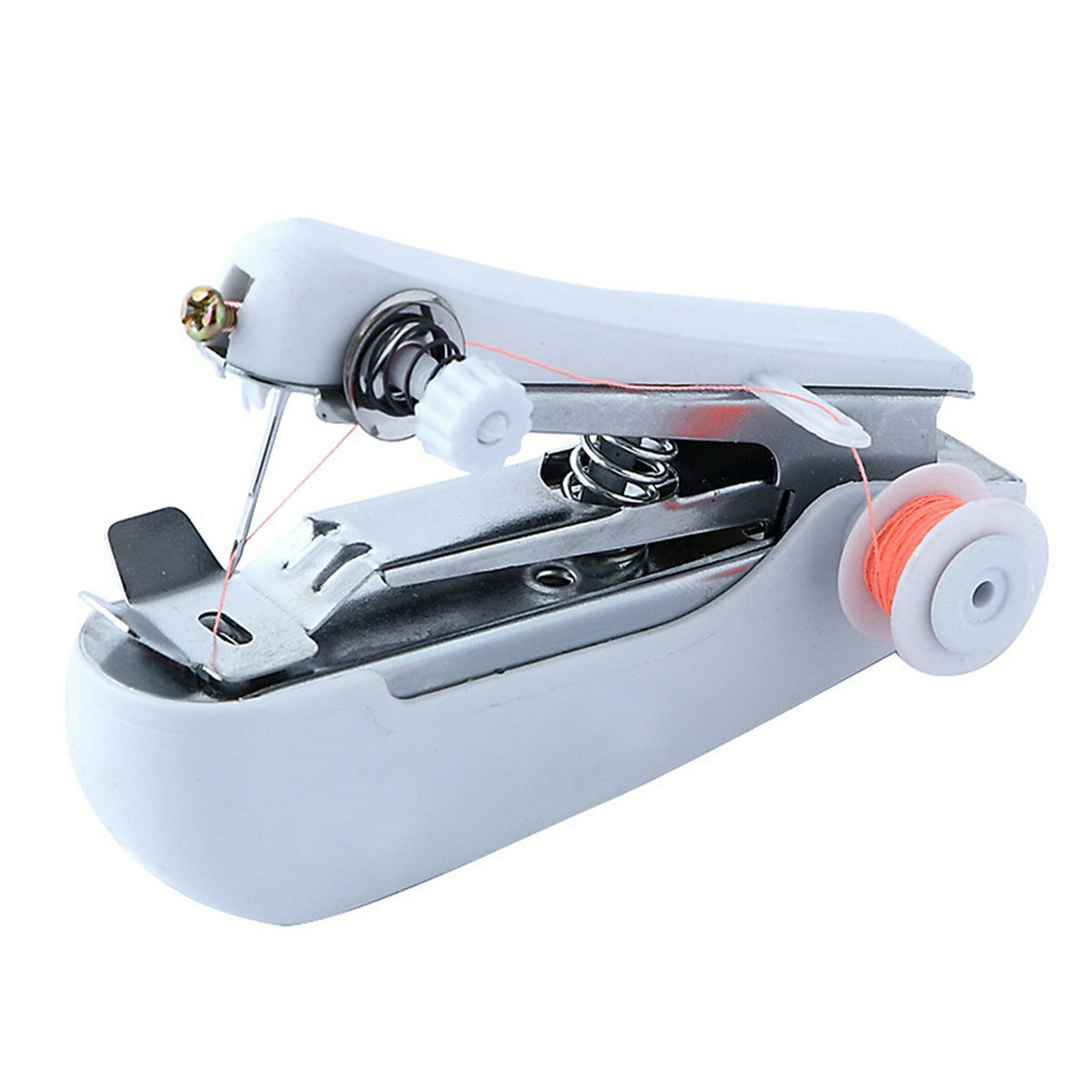 Máquina de coser de mano, 22 piezas mini máquina de coser inalámbrica  portátil, herramienta de reparación rápida del hogar con kit convencional,  para