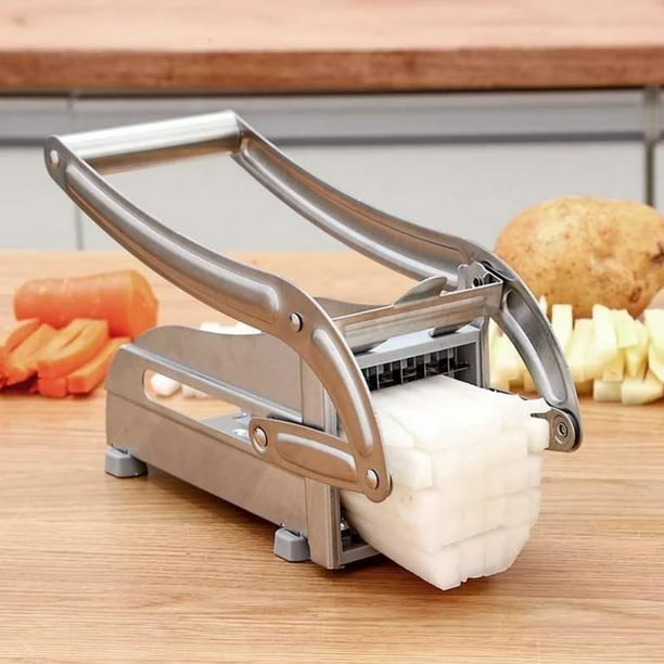 Máquina de papas fritas, 1 unidad de cortadora de papas fritas, cortador de  verduras y frutas, cortador de patatas fritas, cortador de patatas fritas
