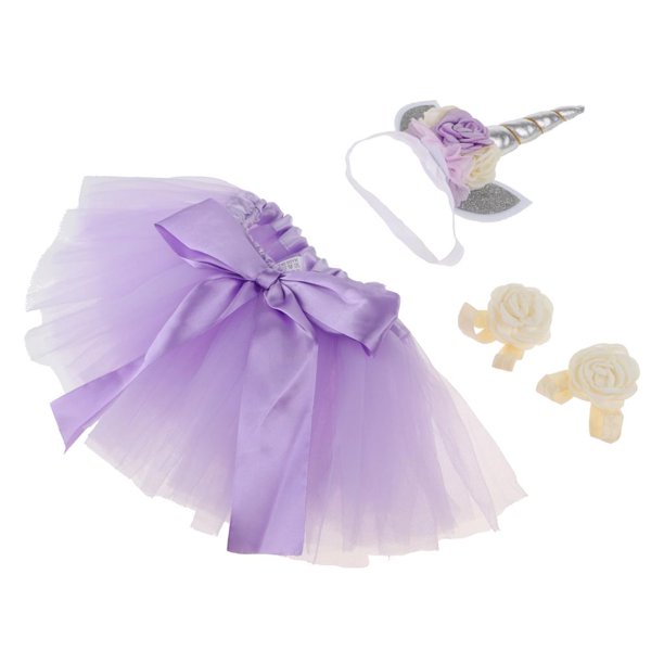 Vestidos con Tutu para Niña Princesa UNICORNIO Disfraz Con Diadema