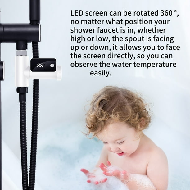 Medidor de consumo de agua en la ducha 