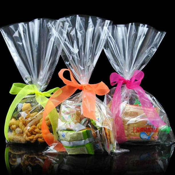 Bolsas de plástico para recuerdos de fiesta, bolsas de regalo pequeñas, 100  bolsas de regalo de 6 x 8 pulgadas para niños, bolsas de dulces, bolsas de