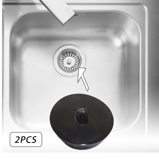 Tapón de desagüe para lavabo, 2 PCS Tapón de fregadero universal premium,  acero inoxidable y antical, para lavabo, bidé, baño (40 mm)