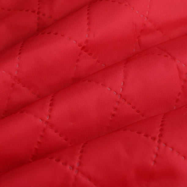 1 Pieza de Tela Acolchada de Algodón/poliéster de Doble Cara de 100x145cm  para Material de Costura , Rojo perfecl tela acolchada