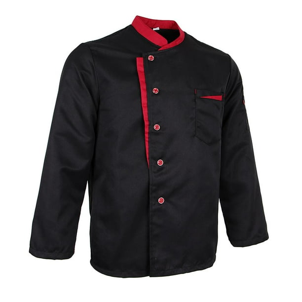 Chaqueta Baker Ropa Chaqueta de Trabajo Manga Larga Chef Gastronomía Un Negro 3XL Yuyangstore chaqueta de chef hombres uniformes mujeres | Walmart en línea