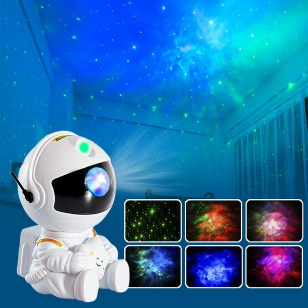 Comprar Proyector de estrellas de galaxia, luz LED nocturna, lámpara de  proyectores de astronauta de cielo estrellado para decoración de  dormitorio, hogar, regalos decorativos para niños